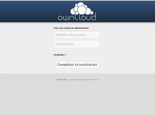 ownCloud-Inicial